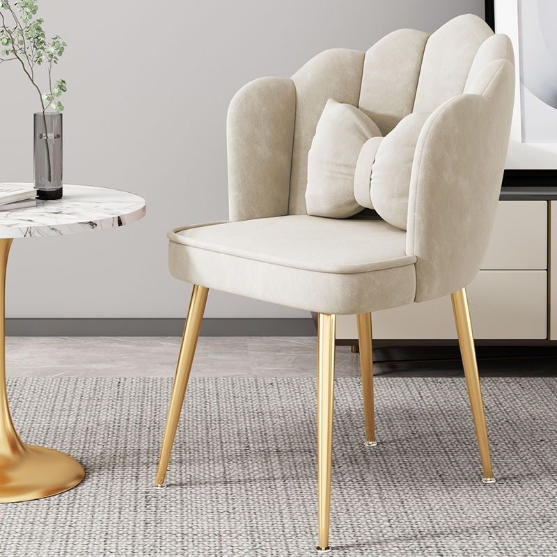 Modern Accent Chair with Gold Legs