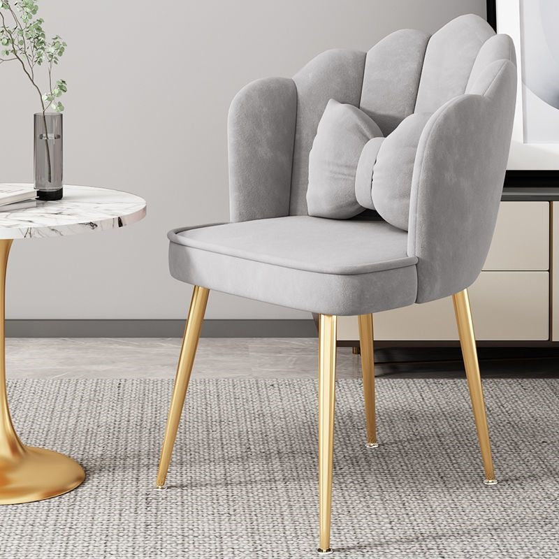 Modern Accent Chair with Gold Legs