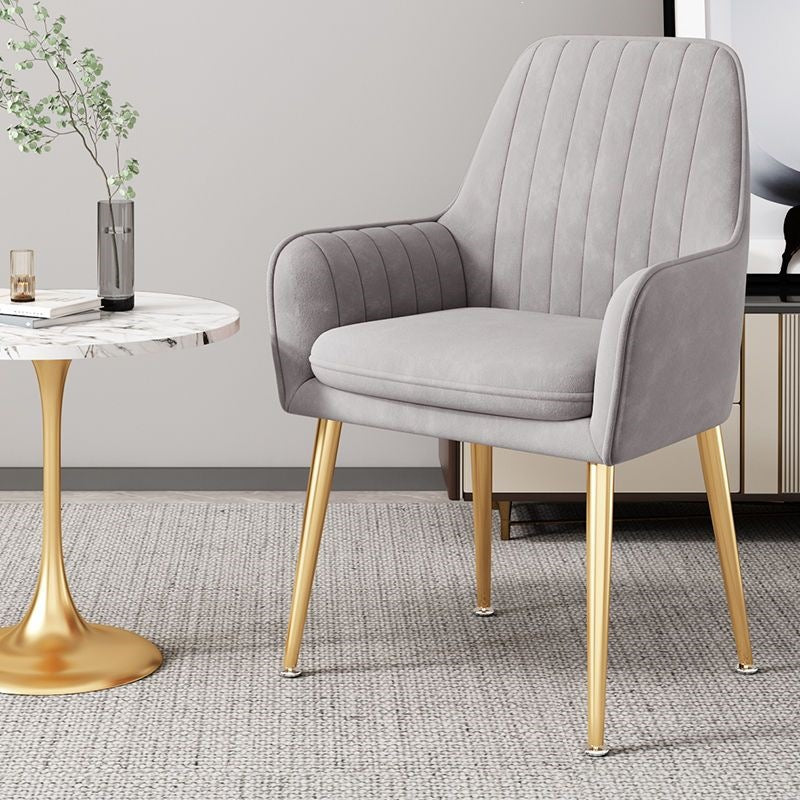 Modern Accent Chair with Gold Legs