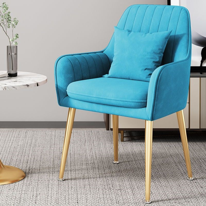 Modern Accent Chair with Gold Legs