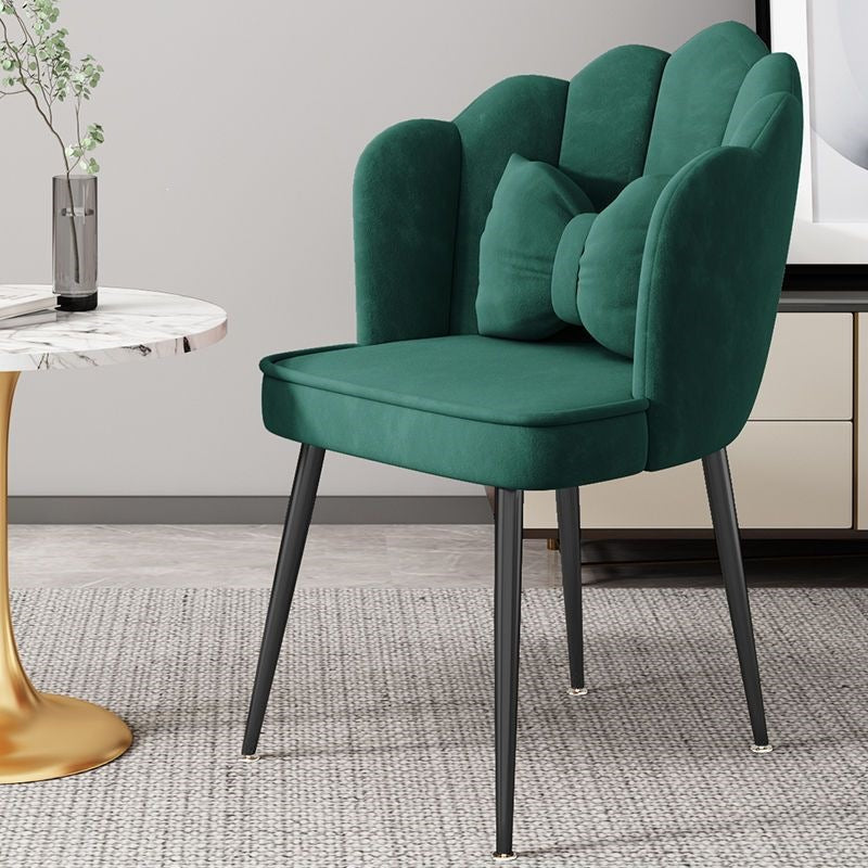 Modern Accent Chair with Gold Legs