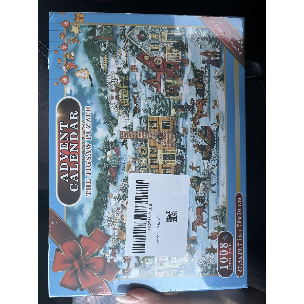 Modern Christmas Village Jigsaw Puzzle Advent Calendar