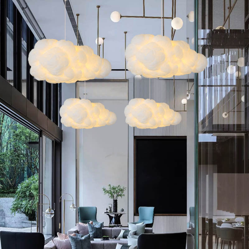 Modern Cloud Pendant Lamp | White Aviation Design Lamp