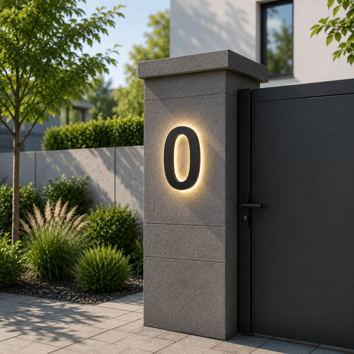 Modern Customizable LED House Numbers
