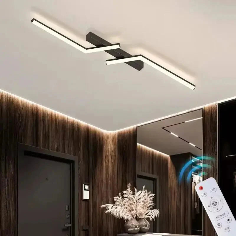 Modern LED Ceiling Lamp with Brightness Adjustment – Elegant Design for Living Room and Bedroom