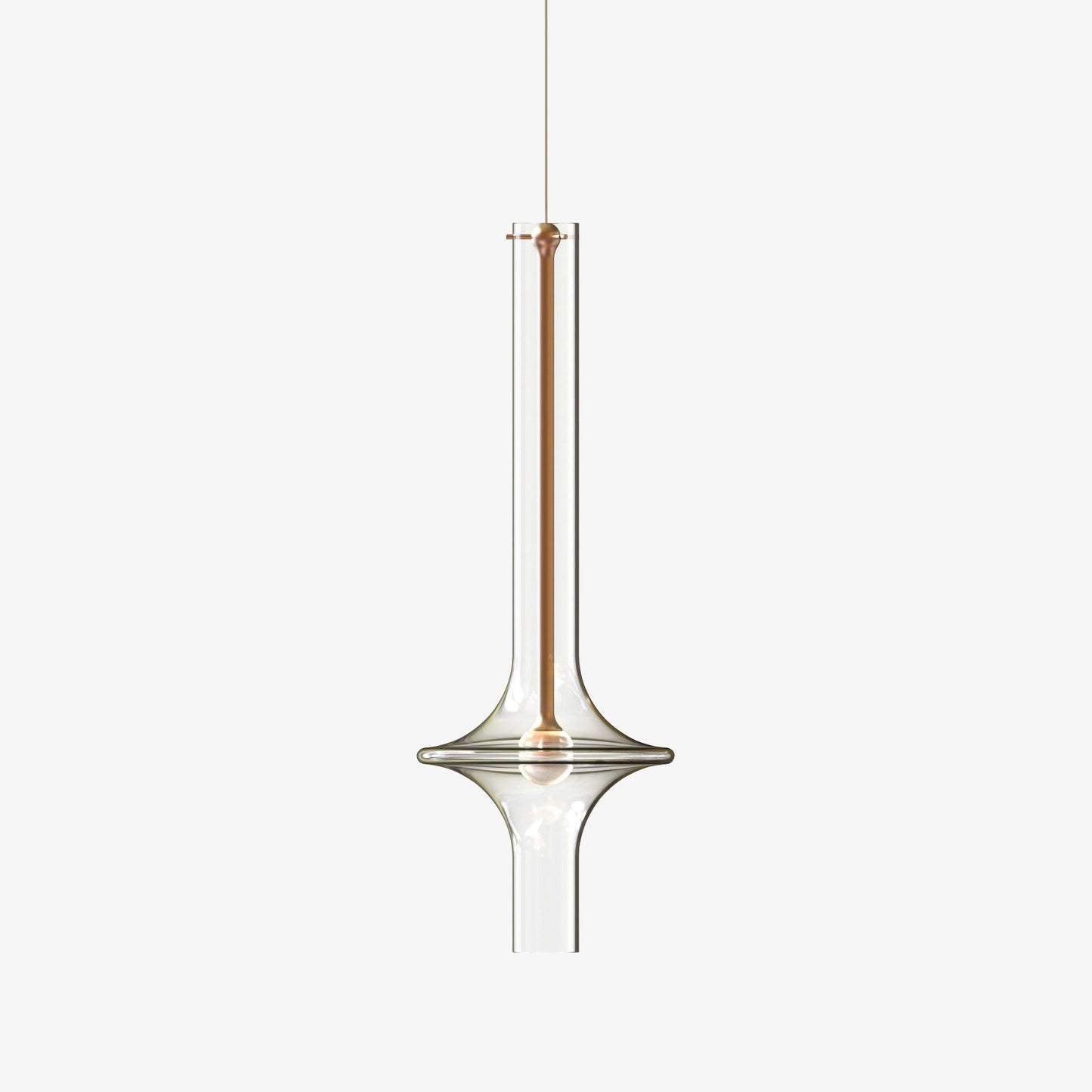 Modern LED Pendant Lamp Made of Glass and Iron – Adjustable Color Temperature, Ideal for Kitchen and Dining Room