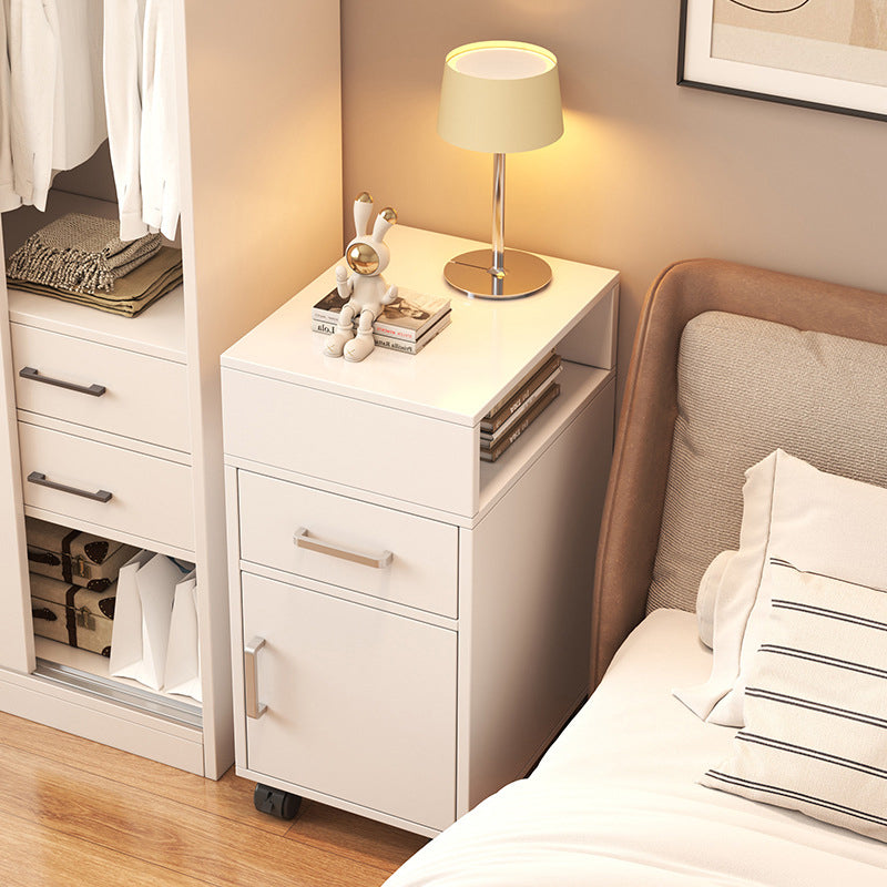Modern Minimalist Rectangular MDF 1-Drawer Bedroom Nightstand