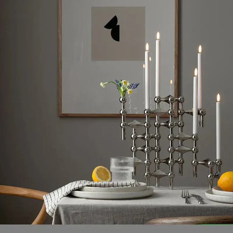 Molecular Design Candle Holder - Modern Elegance