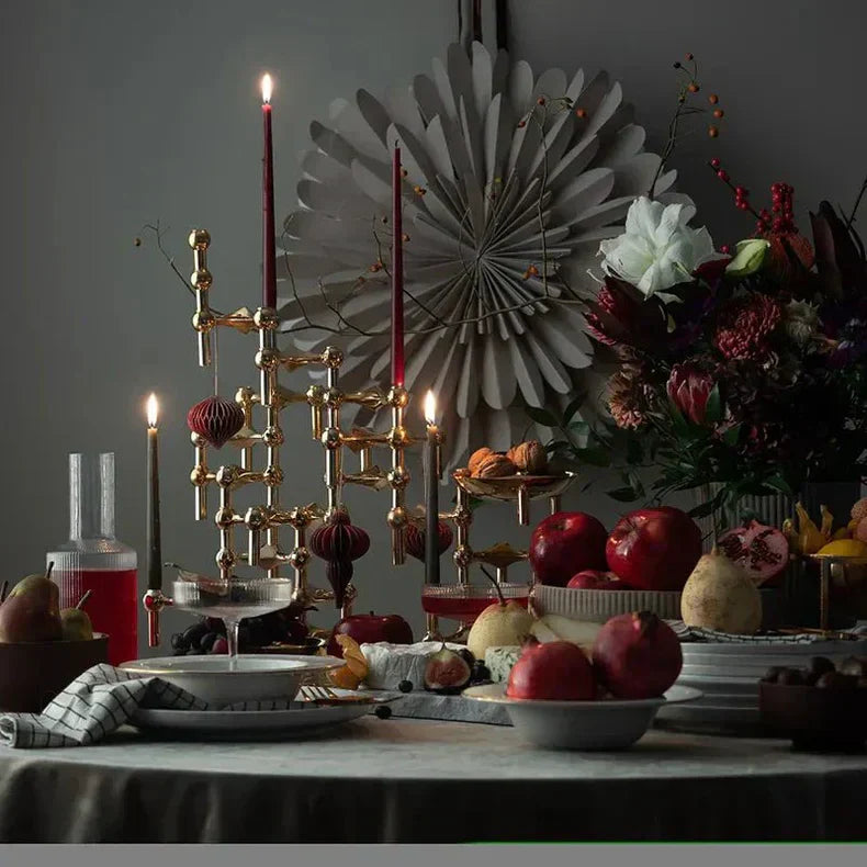 Molecular Design Candle Holder - Modern Elegance