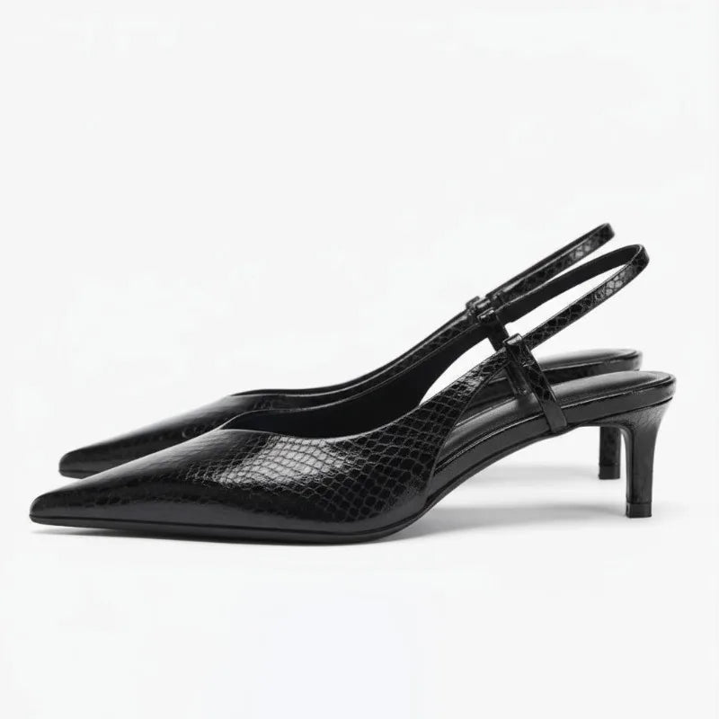 Image of Monica | Women's Pointed Toe Slingback Heels
