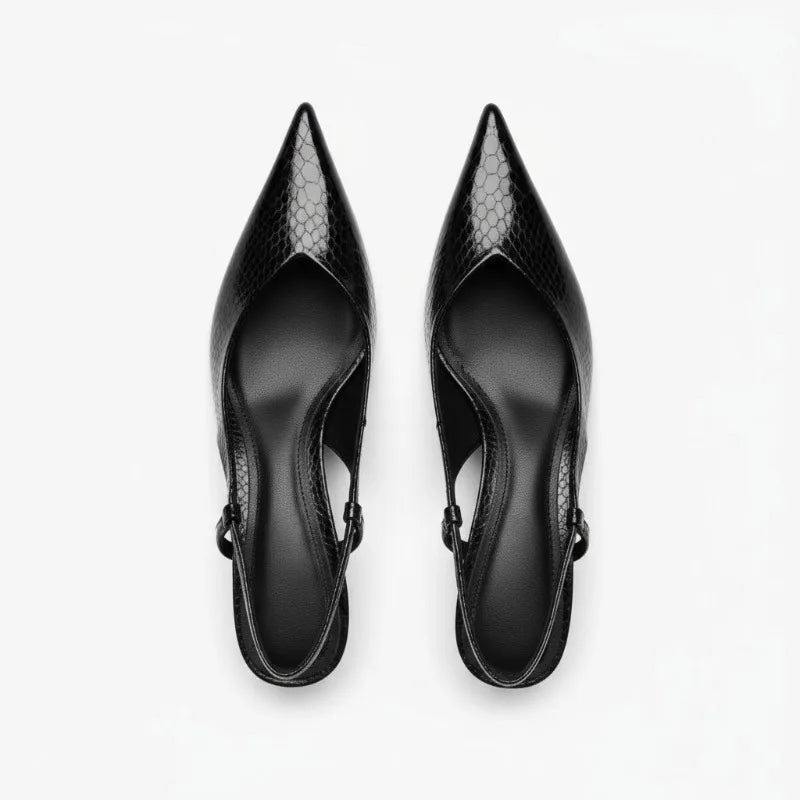 Image of Monica | Women's Pointed Toe Slingback Heels