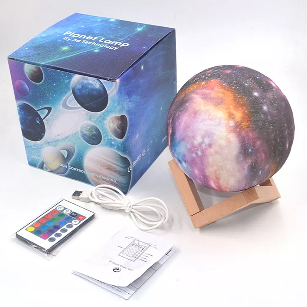 Moon Lamp - 16 Colors - LED - with Touch Function and Remote Control