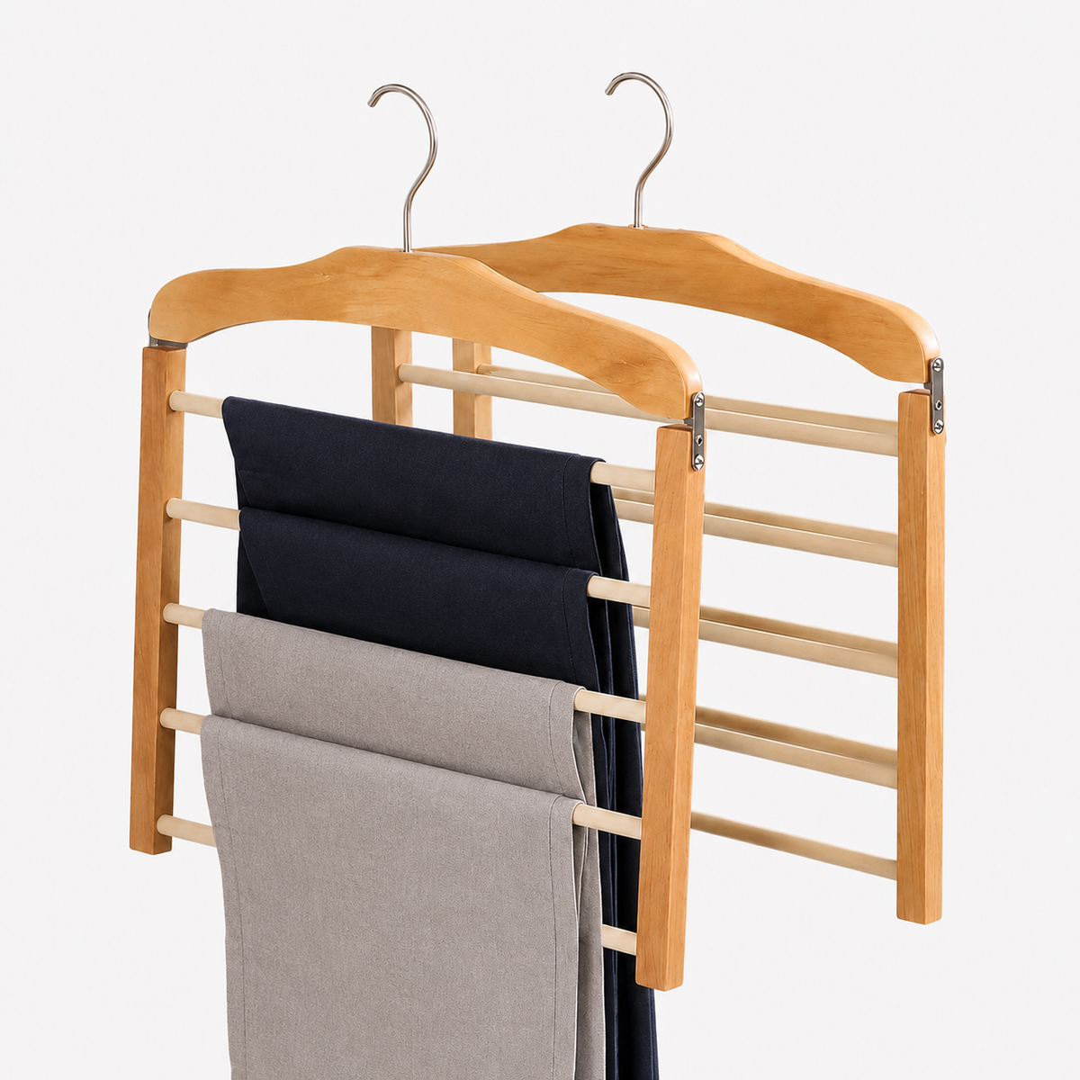 Multi-Tier Wardrobe Clothes Hangers (Pack of 2)