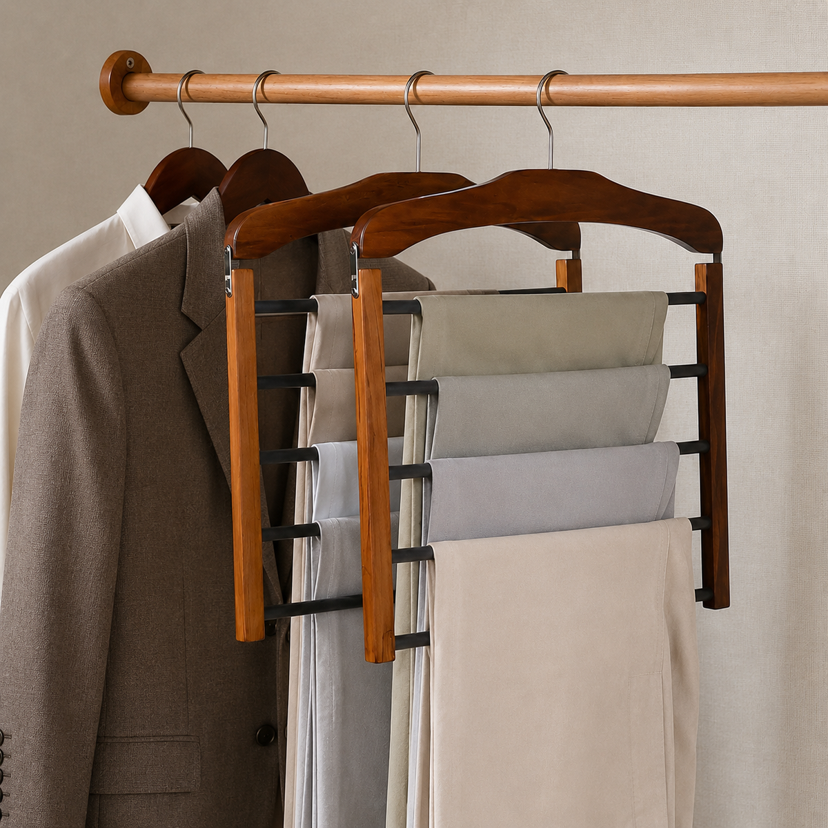 Multi-Tier Wardrobe Clothes Hangers (Pack of 2)