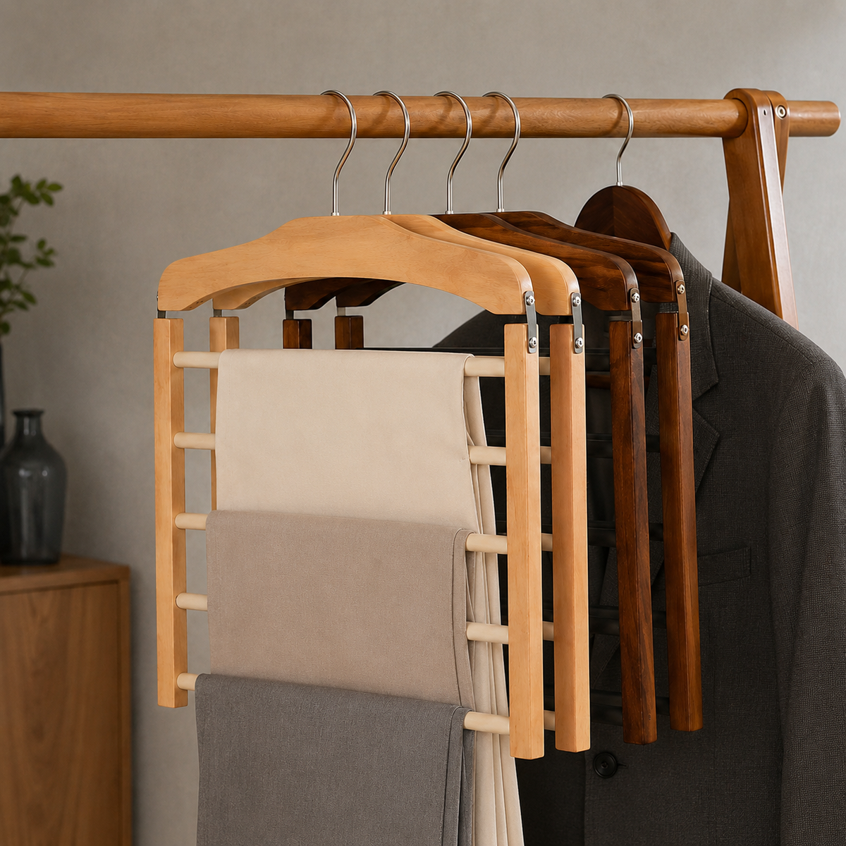 Multi-Tier Wardrobe Clothes Hangers (Pack of 2)