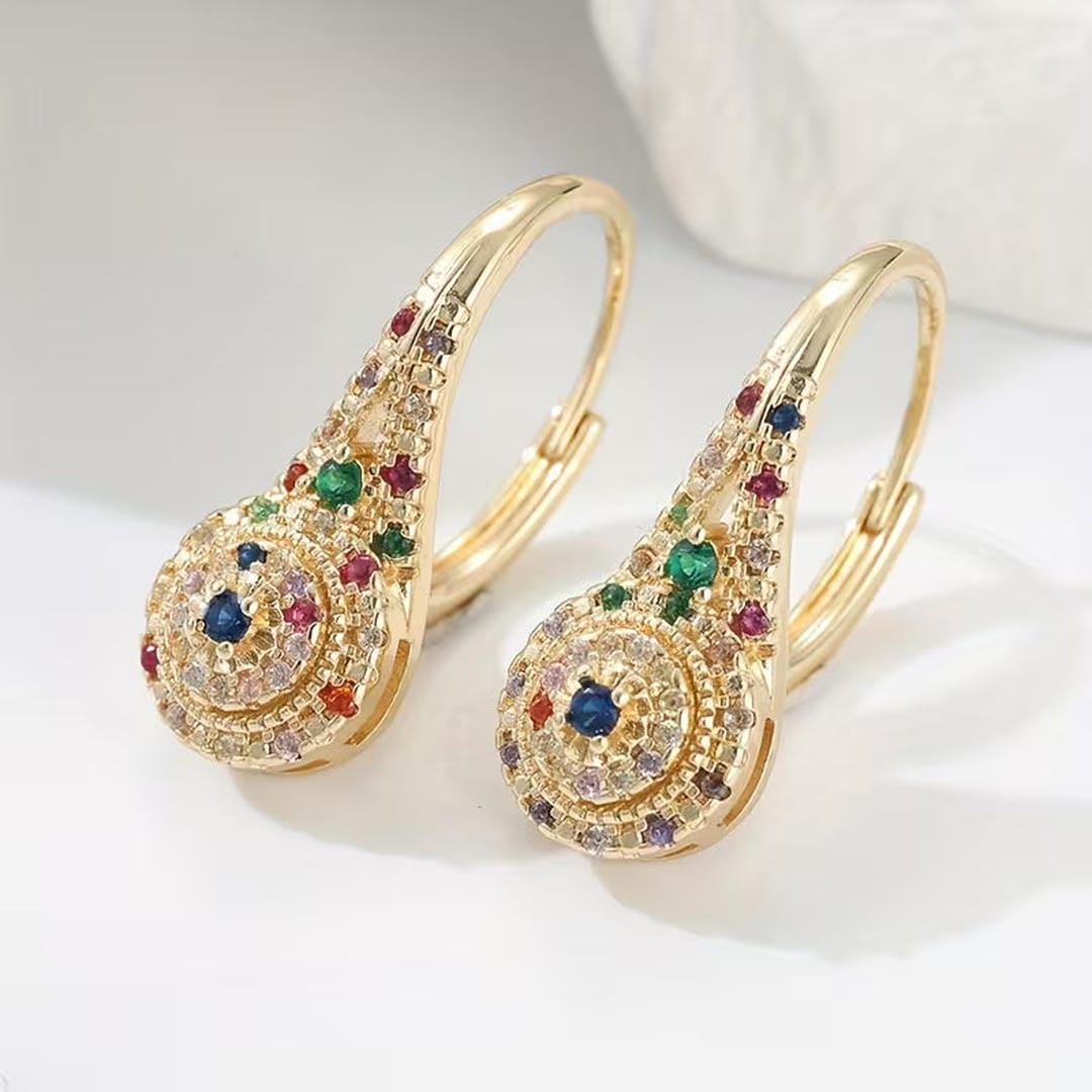 Multicolor Sparkling Earrings