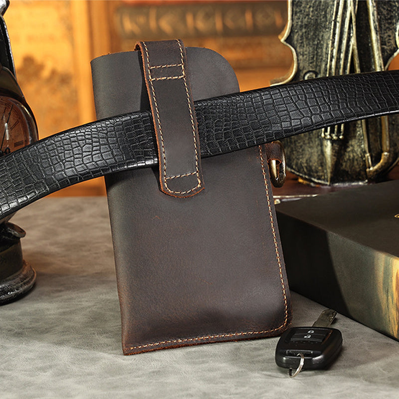 Multifunctional Leather Phone Holster