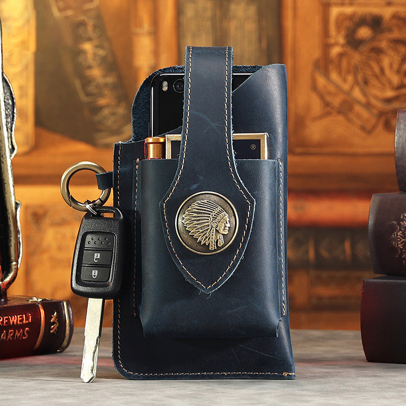Multifunctional Leather Phone Holster