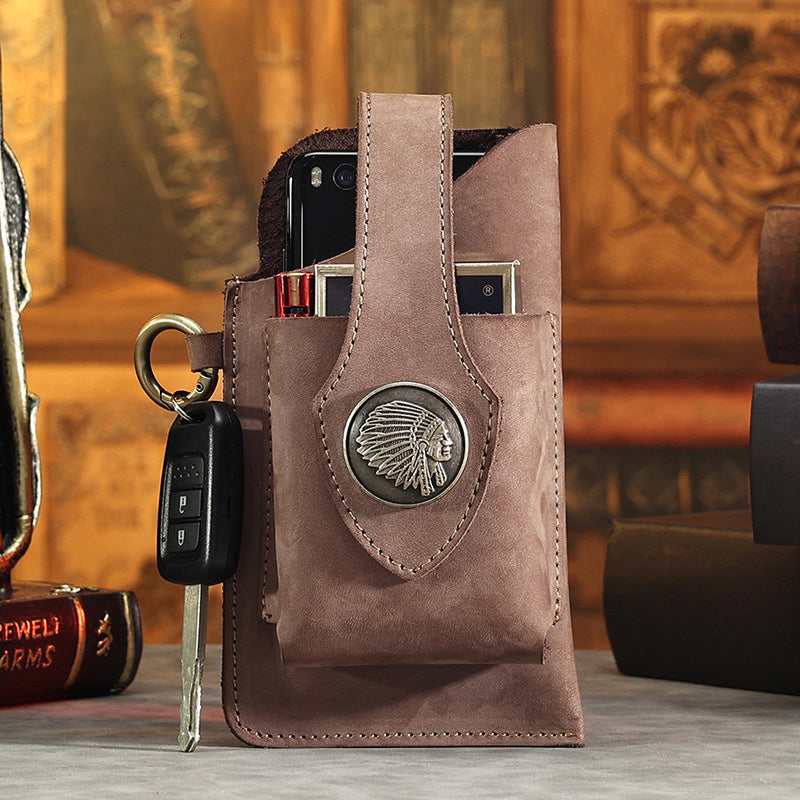 Multifunctional Leather Phone Holster