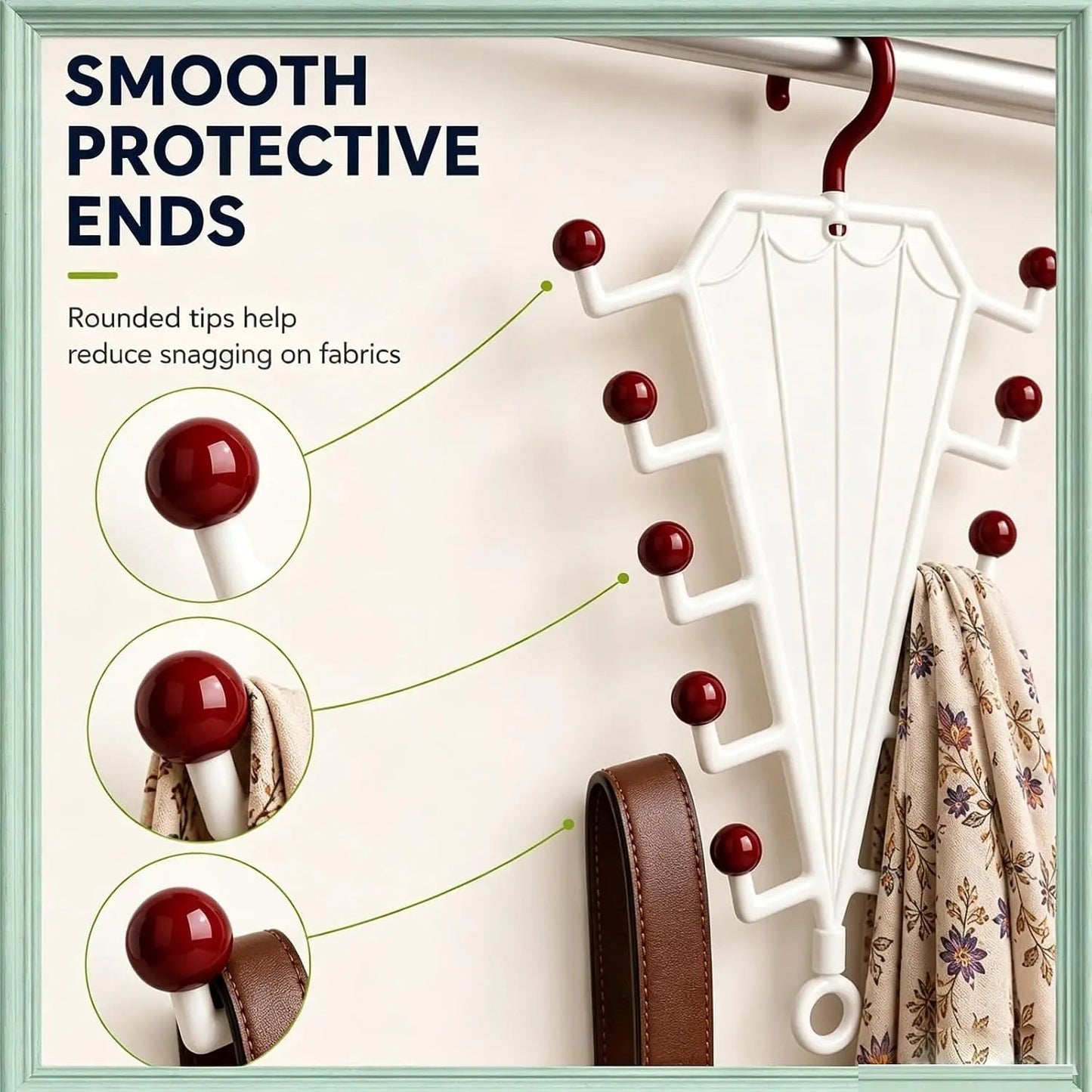 Multifunctional Umbrella-Shaped Hanger Set