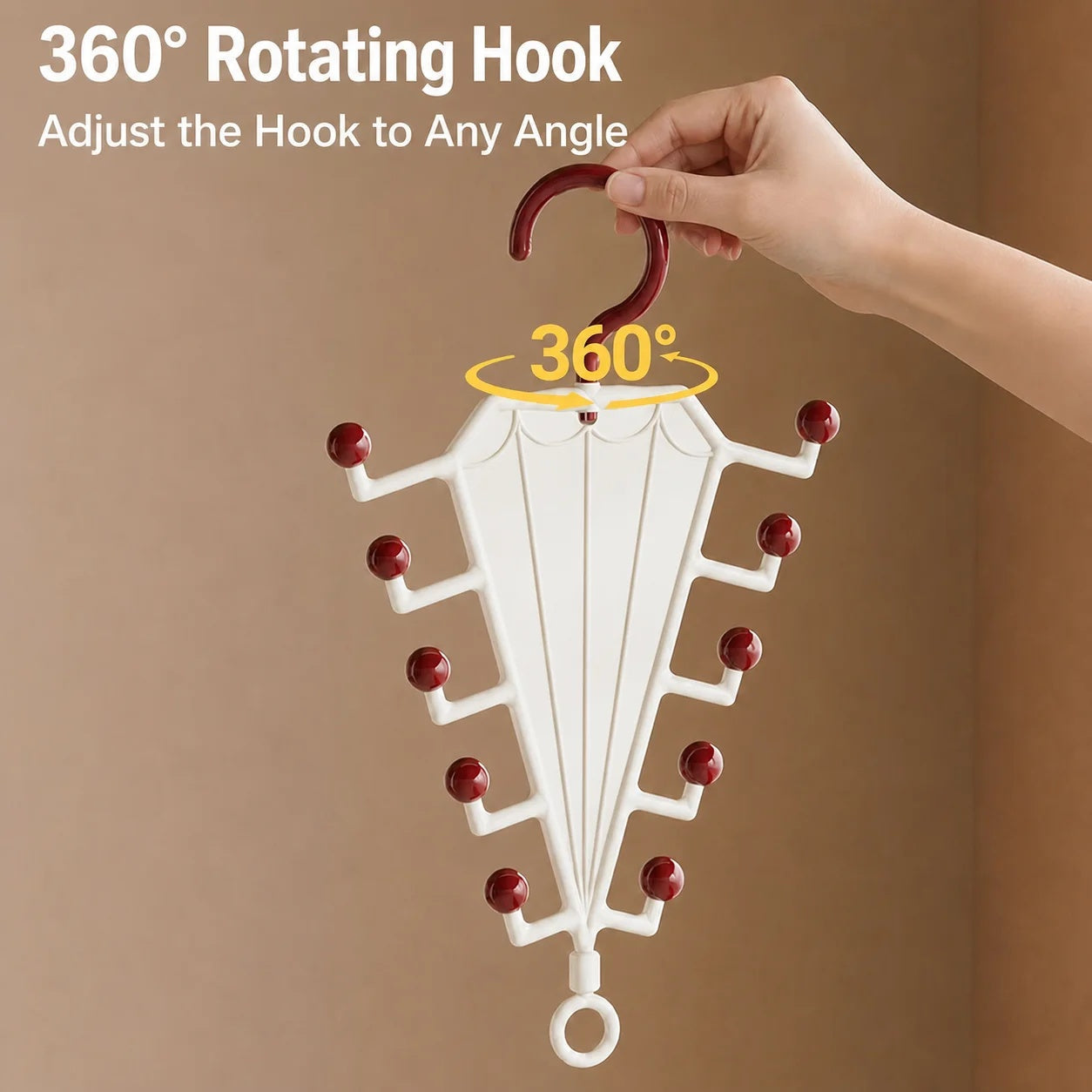 Multifunctional Umbrella-Shaped Hanger Set