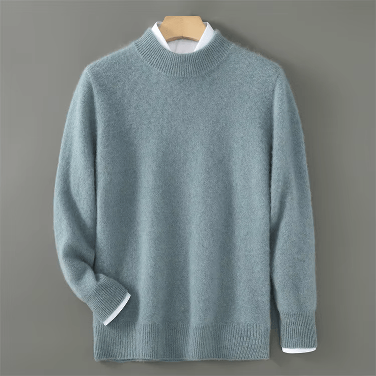 Image of Nash | Men's Mock Neck Ribbed Knit Sweater