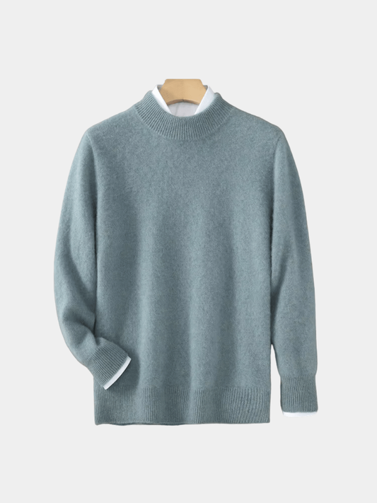 Image of Nash | Men's Mock Neck Ribbed Knit Sweater