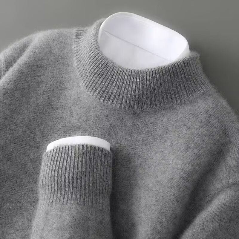 Image of Nash | Men's Mock Neck Ribbed Knit Sweater