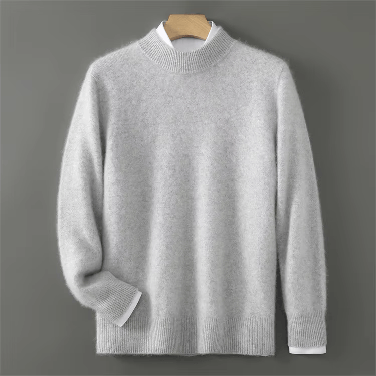 Image of Nash | Men's Mock Neck Ribbed Knit Sweater