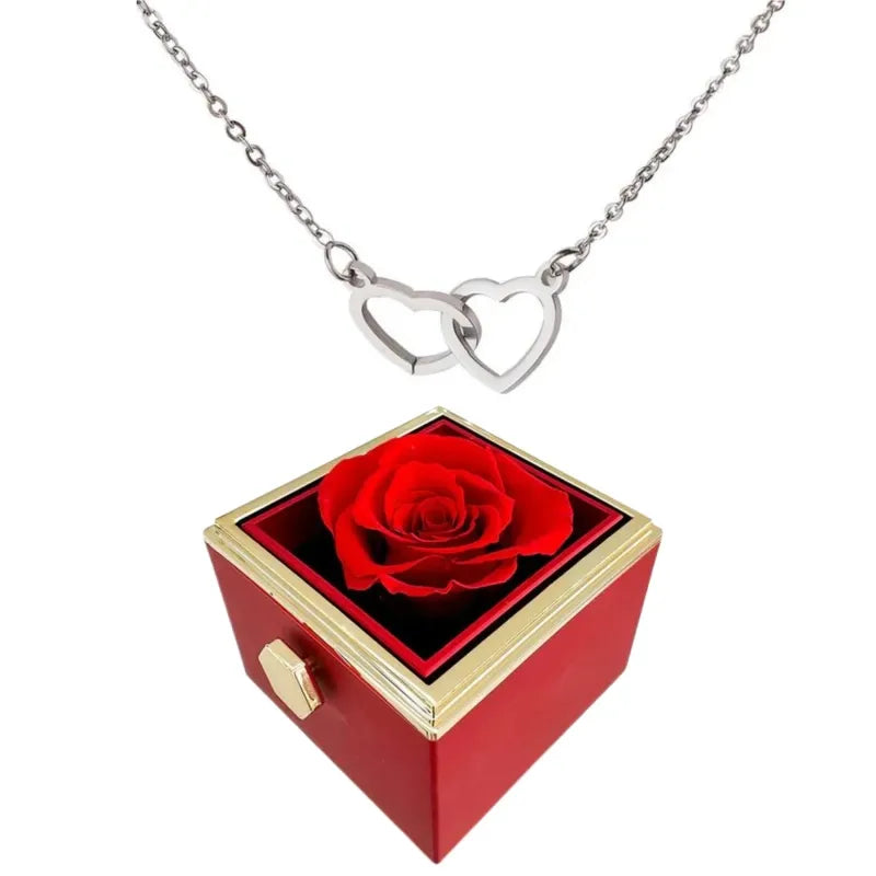 Necklace for Women with Two Hearts