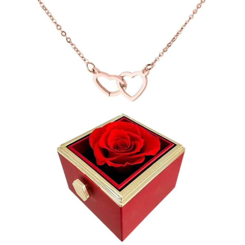 Necklace for Women with Two Hearts
