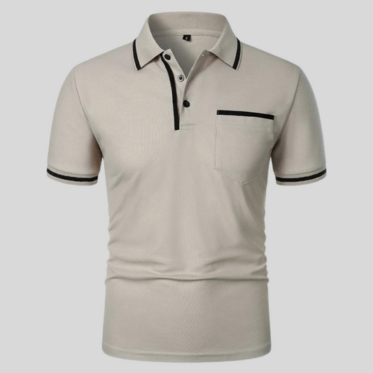 Image of Neil | Men's Short Sleeve Polo with Pocket