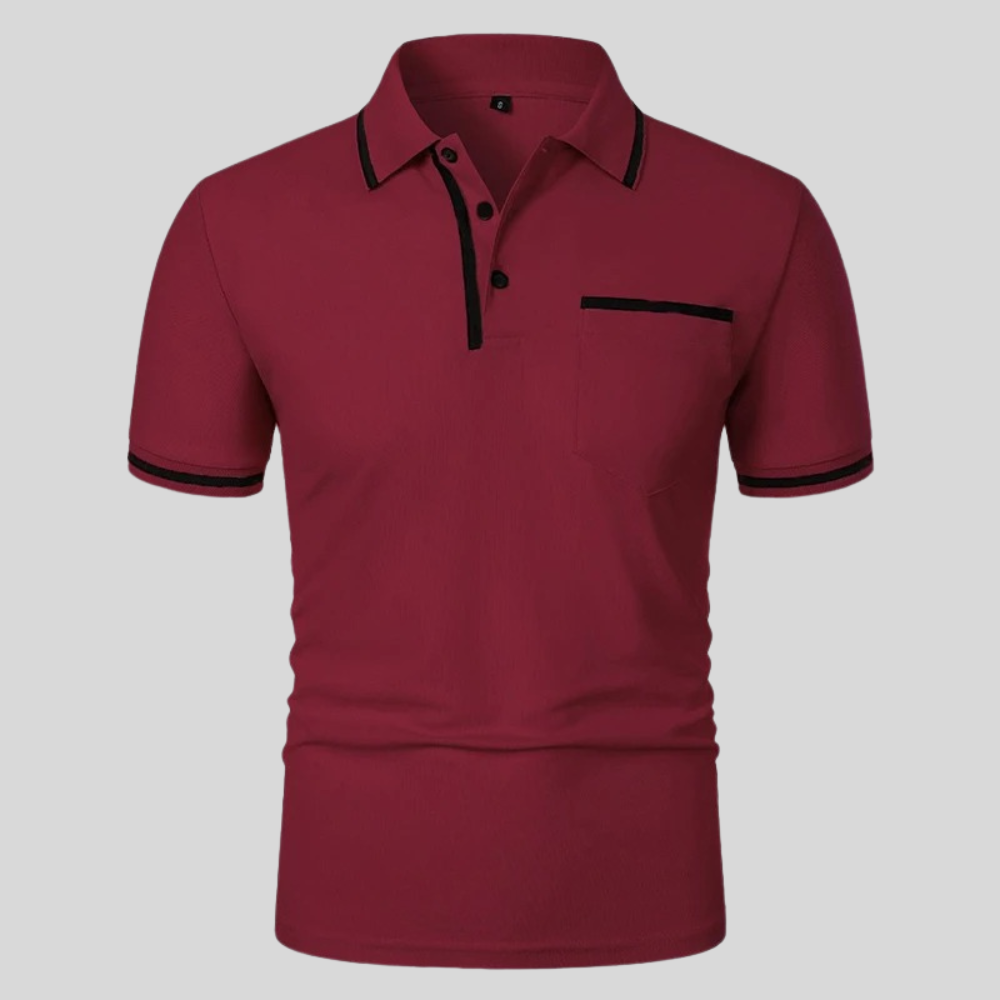 Image of Neil | Men's Short Sleeve Polo with Pocket