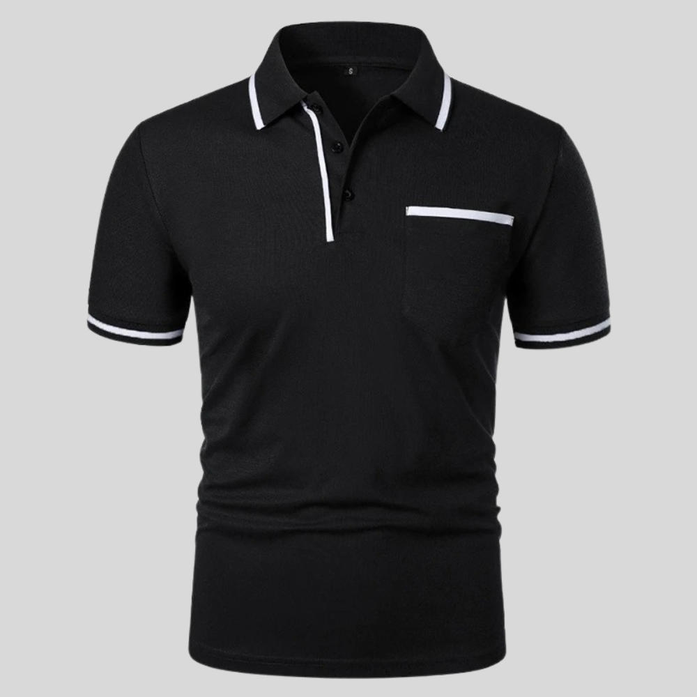 Image of Neil | Men's Short Sleeve Polo with Pocket