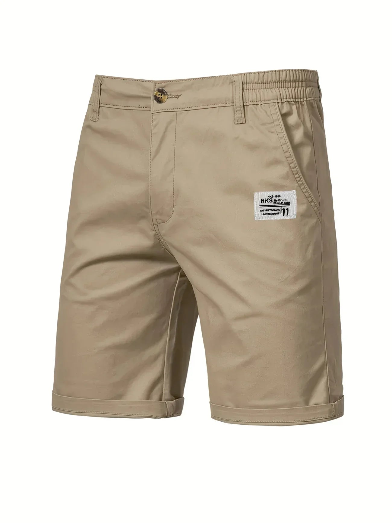 Image of Nico | Men's Elastic Waist Mid-Length Shorts
