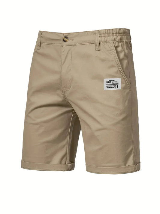 Image of Nico | Men's Elastic Waist Mid-Length Shorts