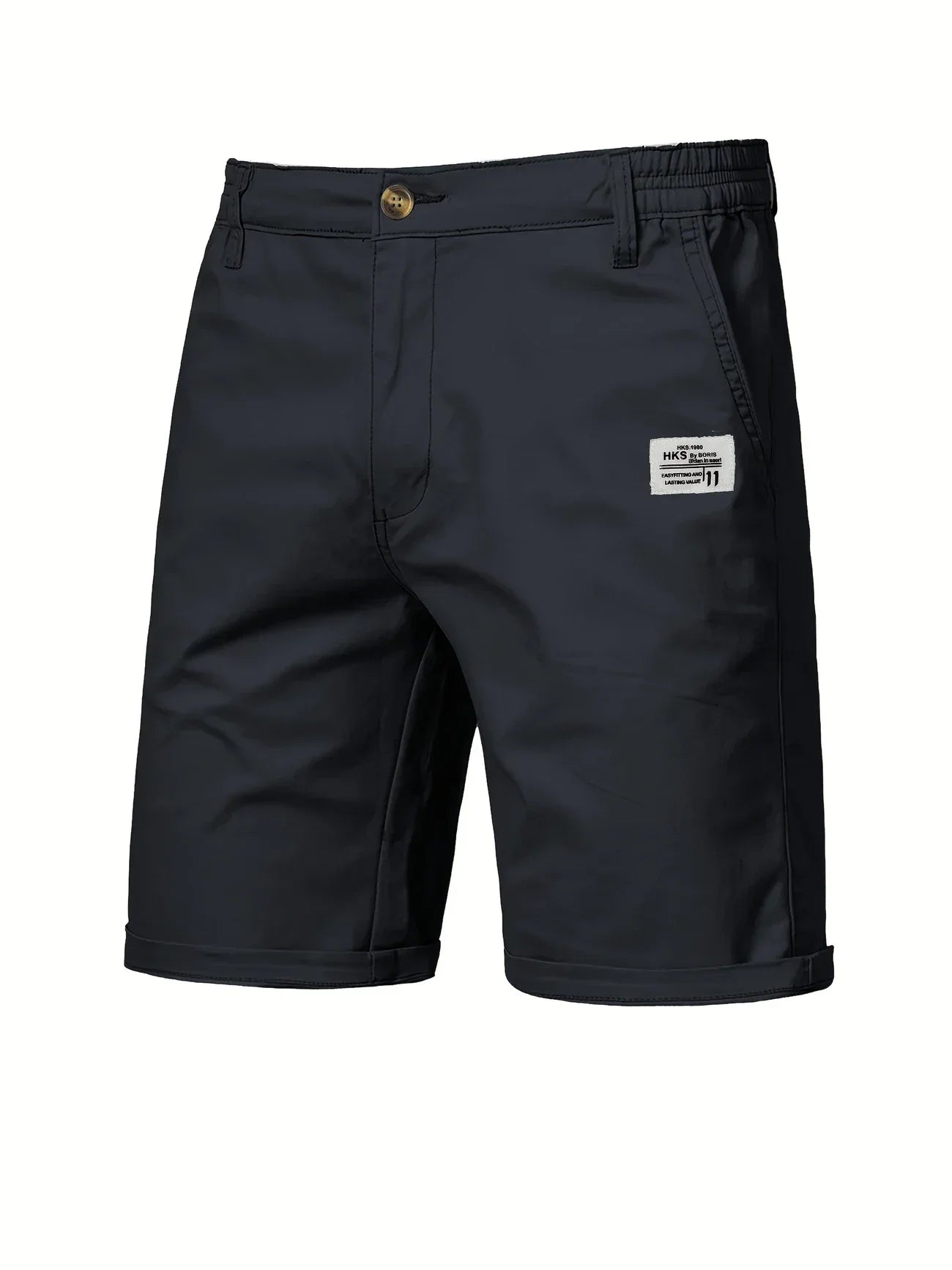 Image of Nico | Men's Elastic Waist Mid-Length Shorts