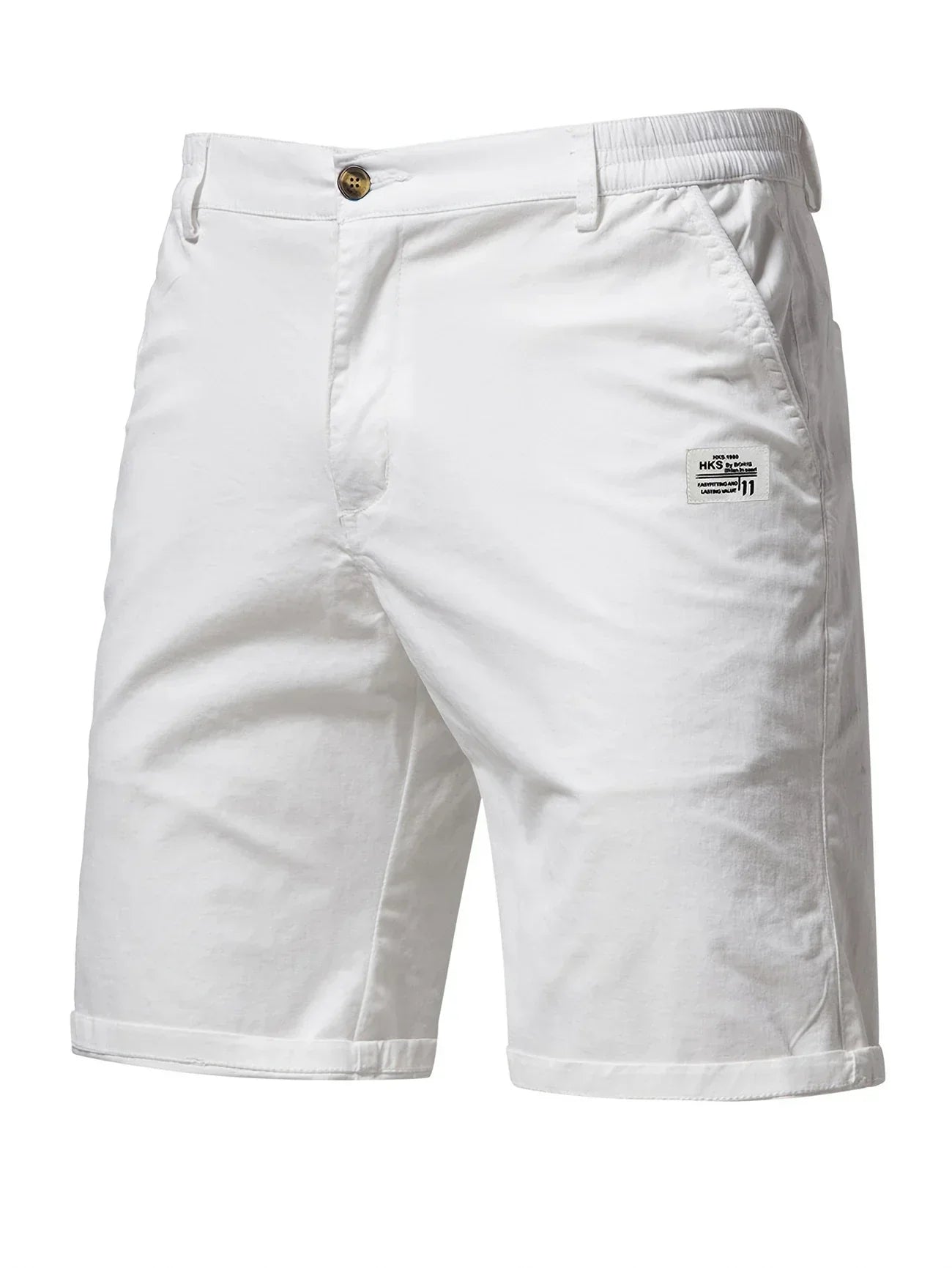 Image of Nico | Men's Elastic Waist Mid-Length Shorts
