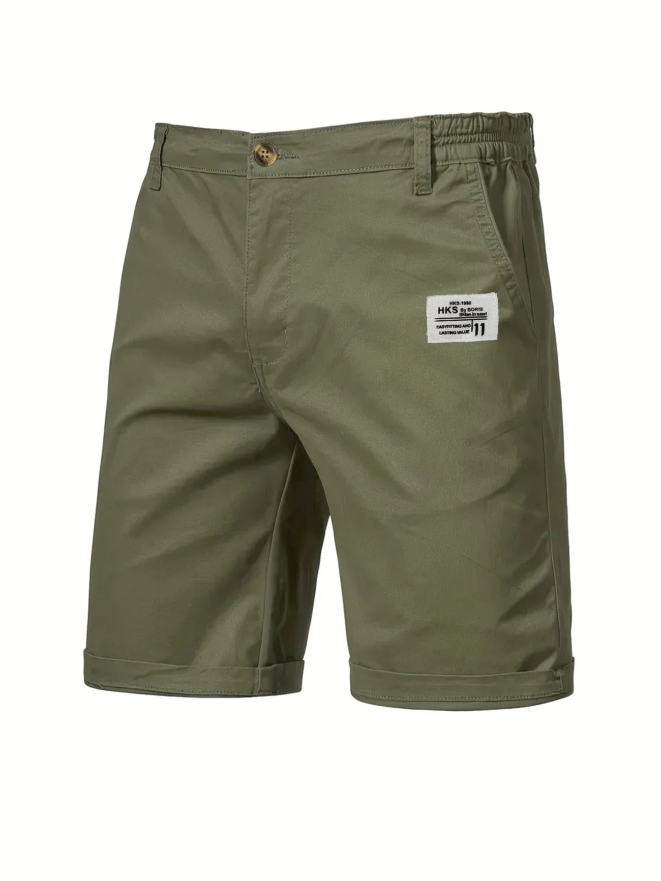 Image of Nico | Men's Elastic Waist Mid-Length Shorts