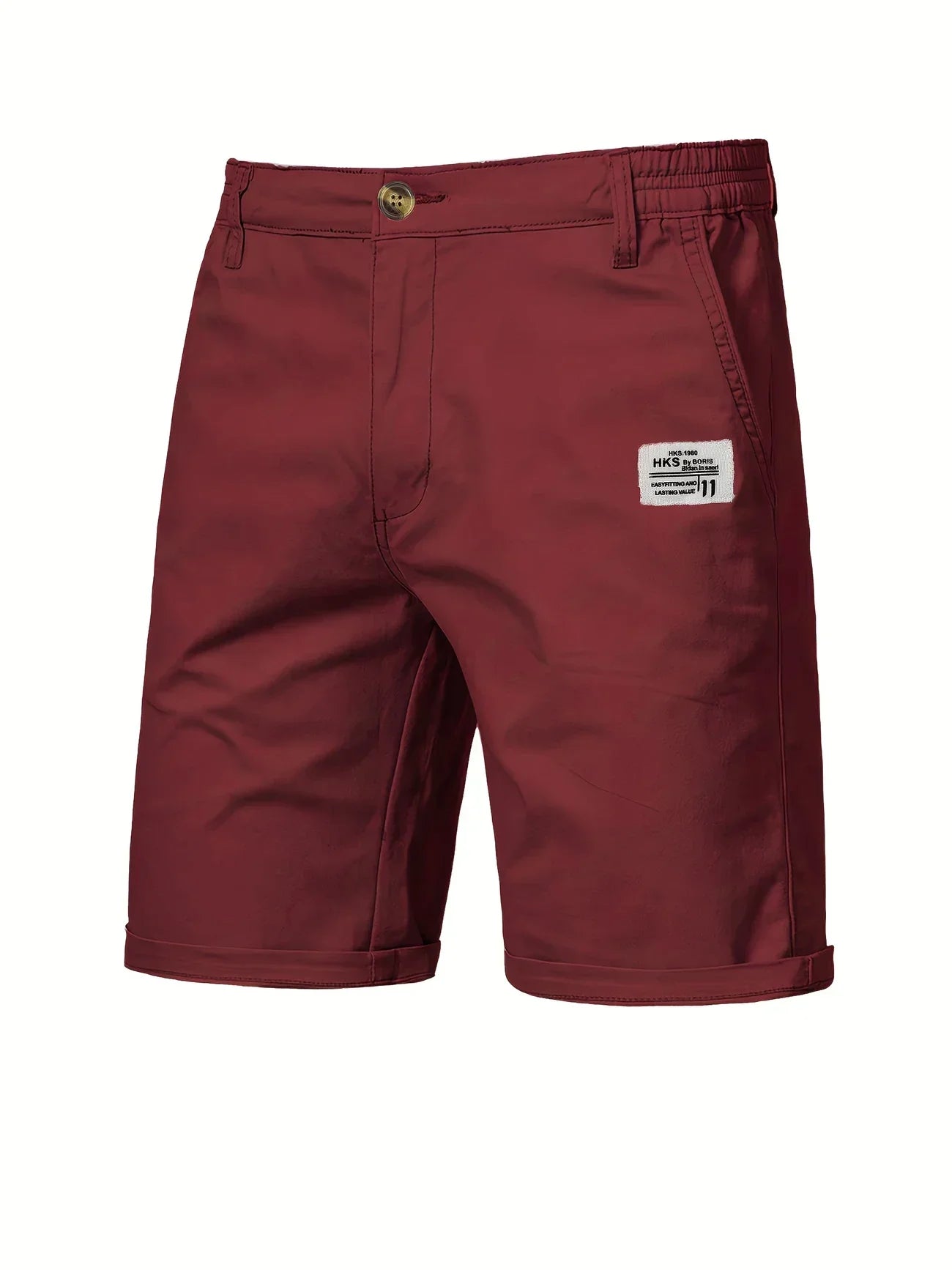 Image of Nico | Men's Elastic Waist Mid-Length Shorts