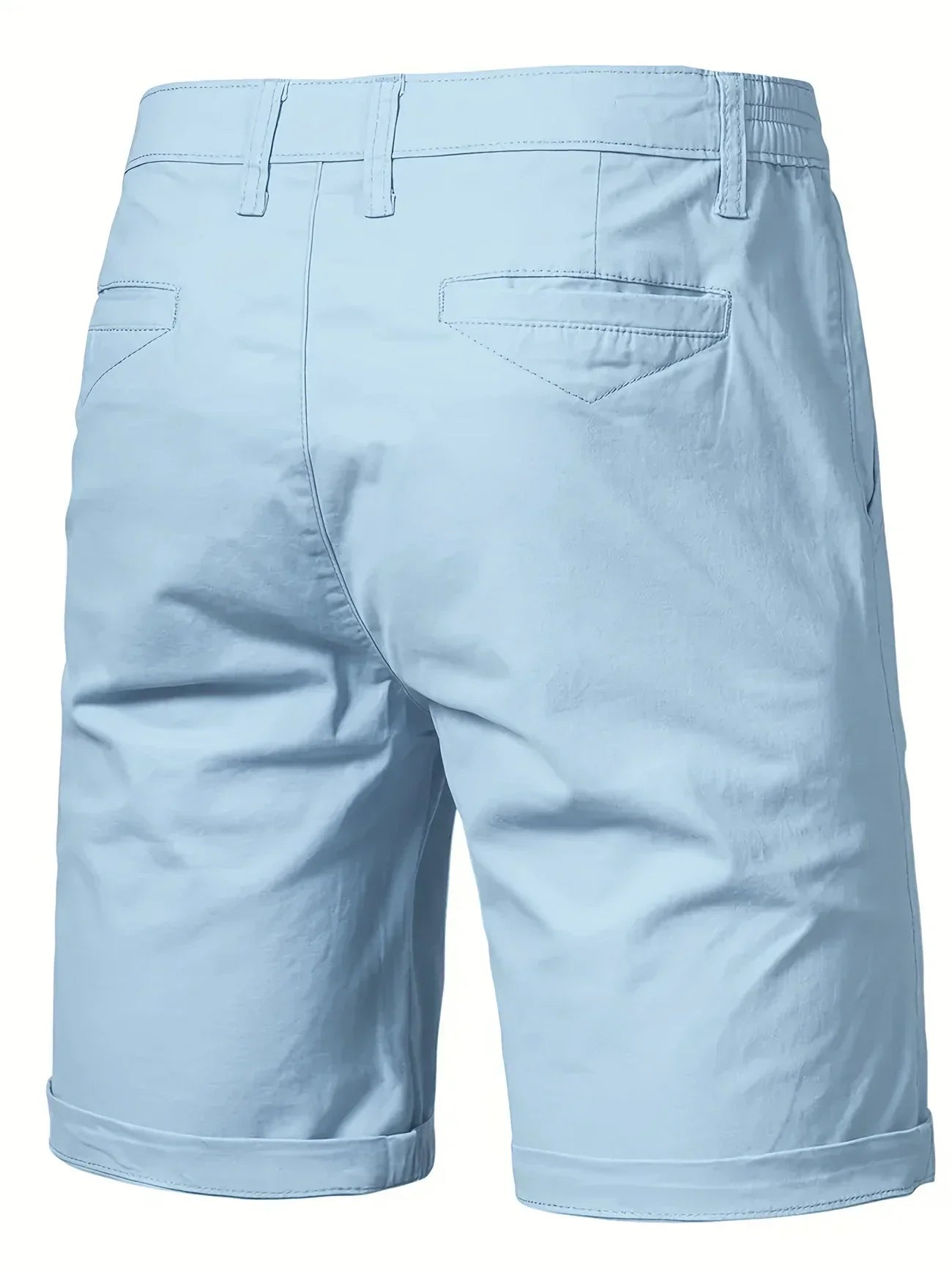 Image of Nico | Men's Elastic Waist Mid-Length Shorts