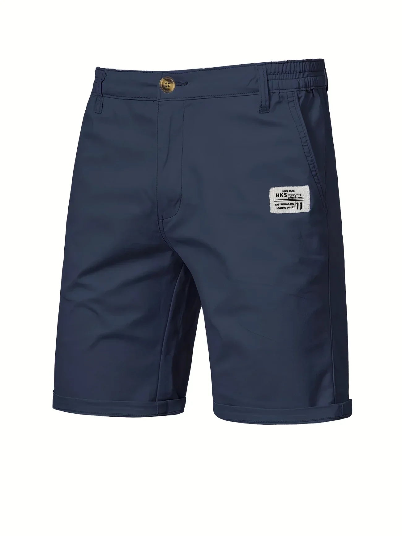 Image of Nico | Men's Elastic Waist Mid-Length Shorts