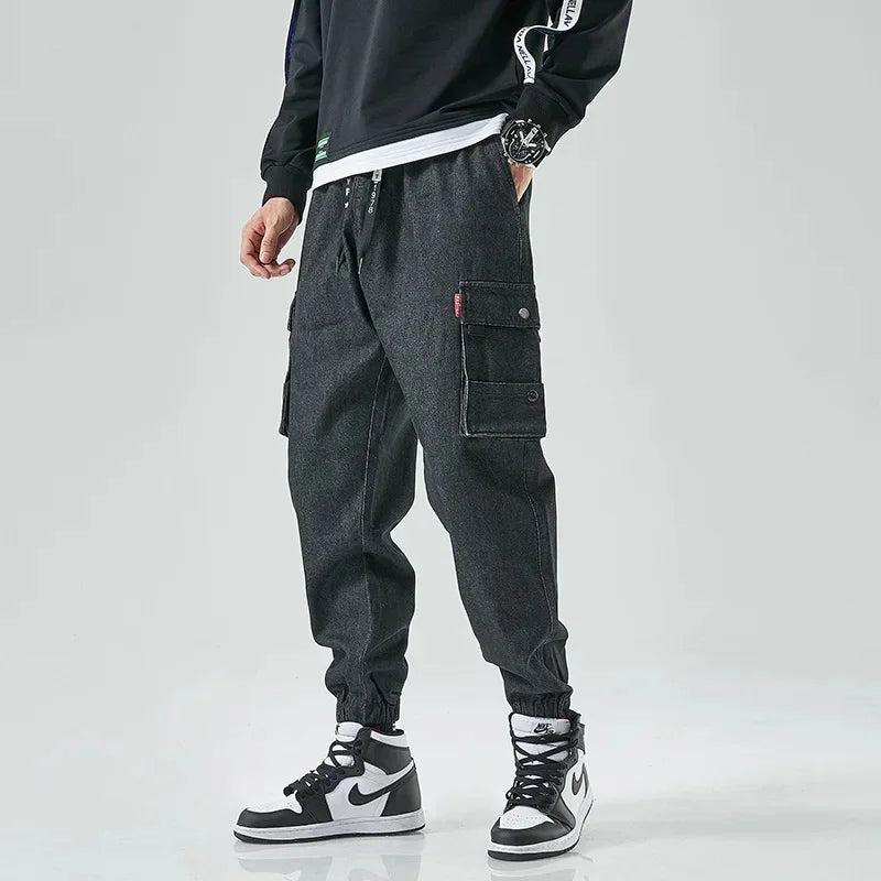 Image of Nico | Men's Jogger Denim Cargo Pants