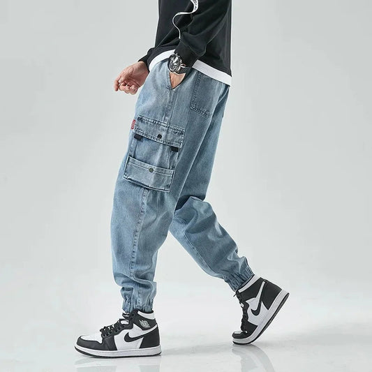 Image of Nico | Men's Jogger Denim Cargo Pants