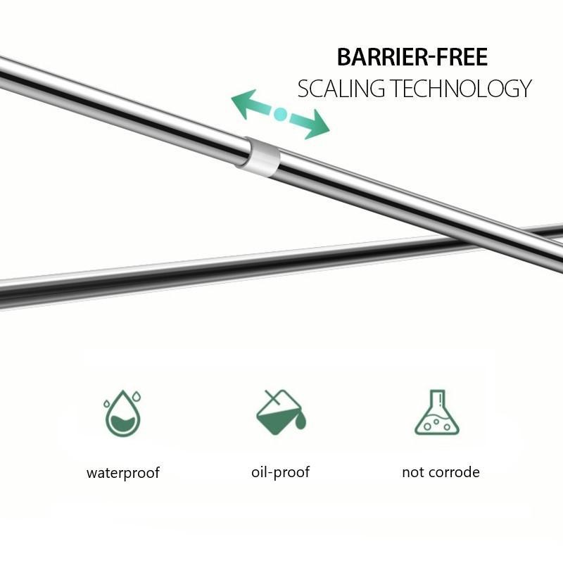 No-Drill Telescopic Clothes Hanging Rod