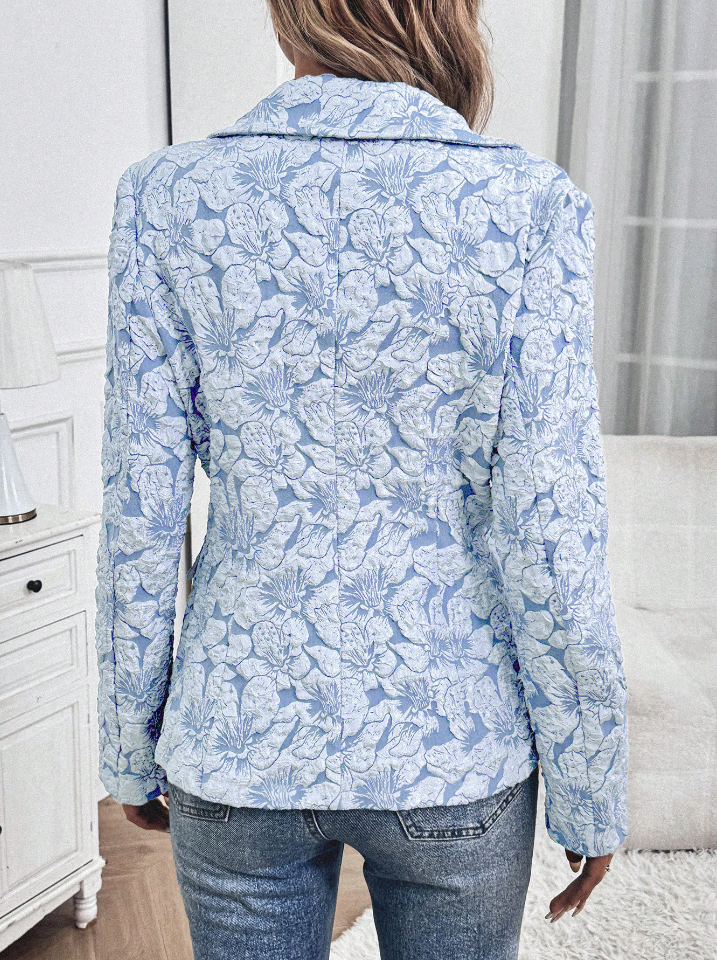 Image of Nora | Women's Floral Long Sleeve Blazer
