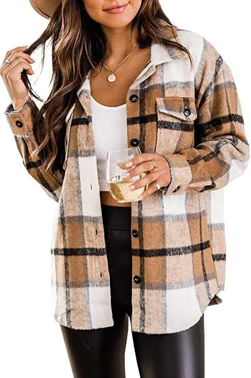 Image of Nora | Women's Plaid Button-Down Shirt
