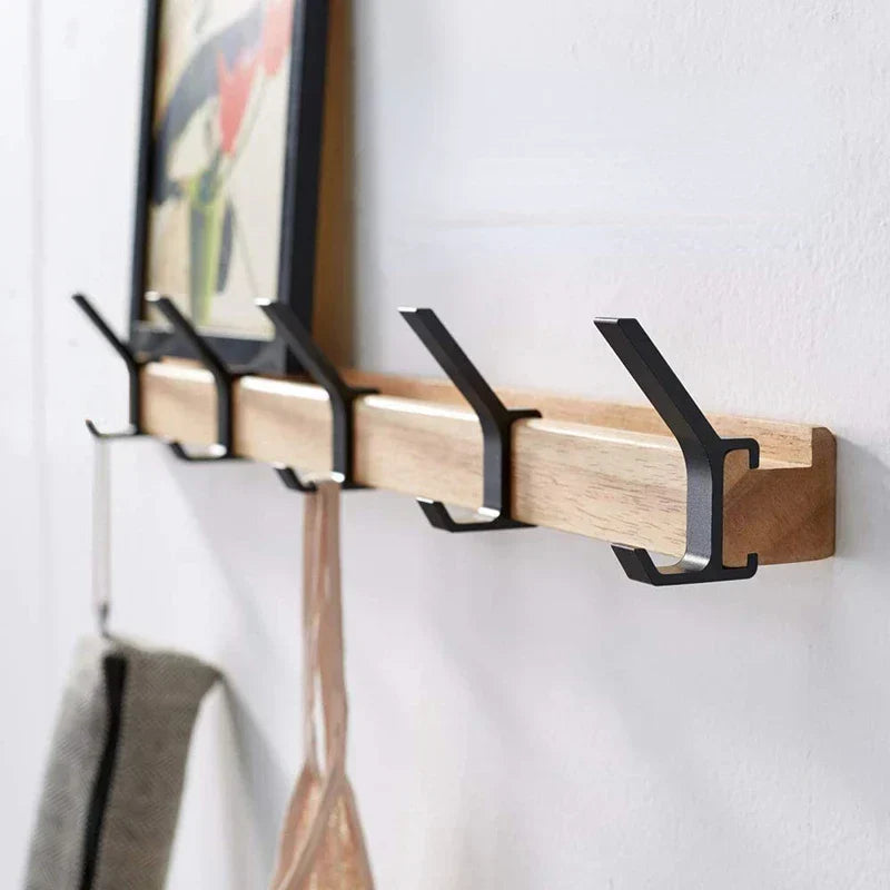 Nordic Design Coat Rack with Movable Hooks