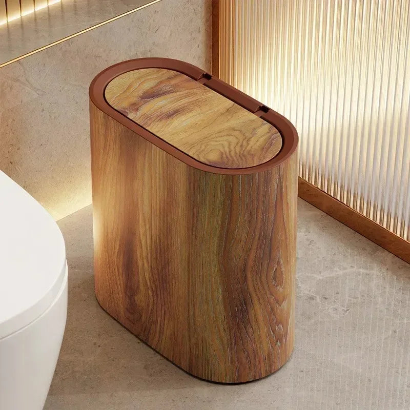 Nordic Marble Pattern Trash Can