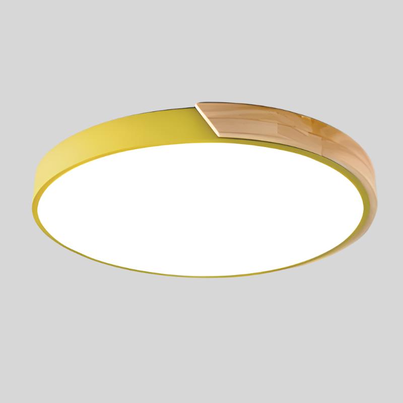 Nordic Wooden Macaroon Ceiling Light for Modern Spaces